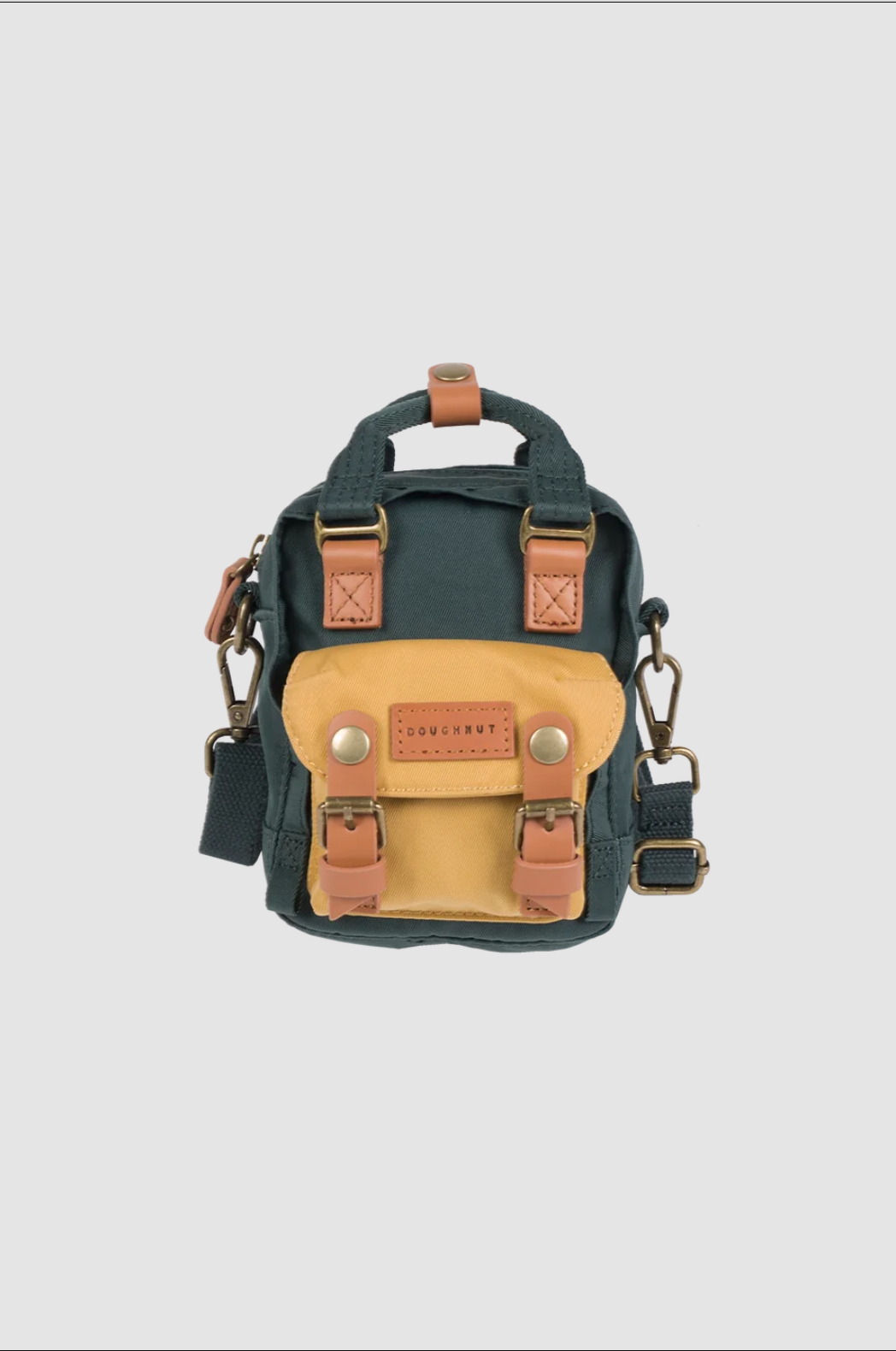 DOUGHNUT Macaroon Tiny Backpack Slate Green Yellow Sublime ltd