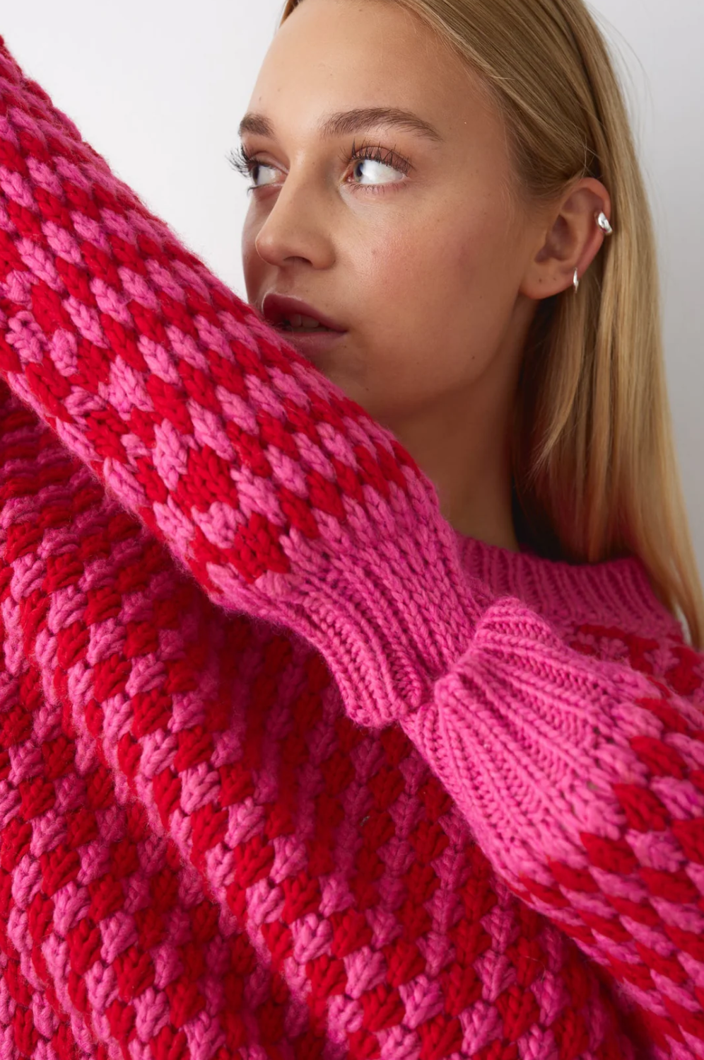 Red pink jumper new arrivals