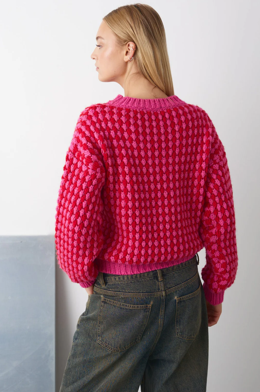 Red pink sweater new arrivals